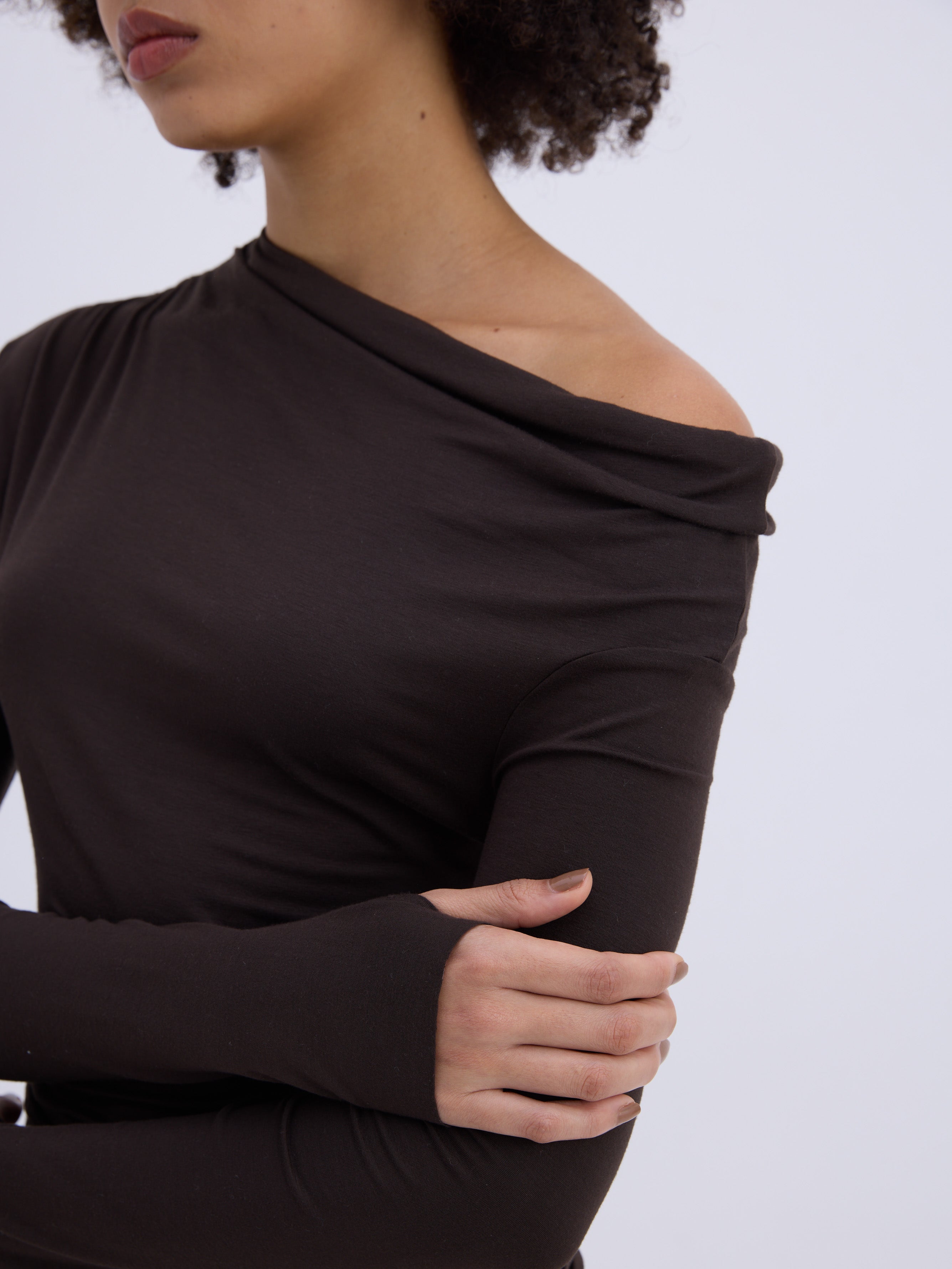 Shoulder drape Knit Top – ESS BY