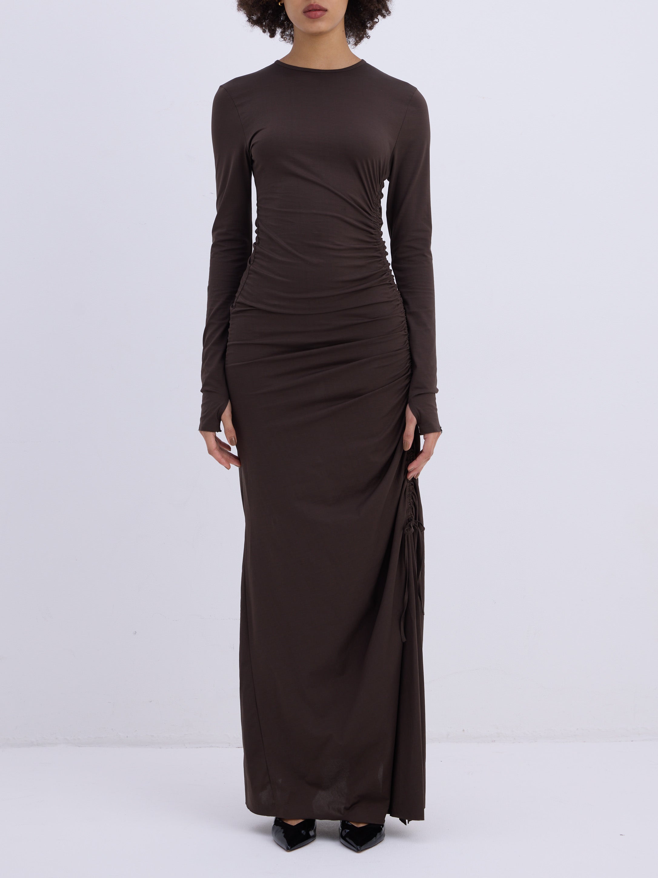 「ESS BY」ジャージーロングドレス DRESS – ESS BY